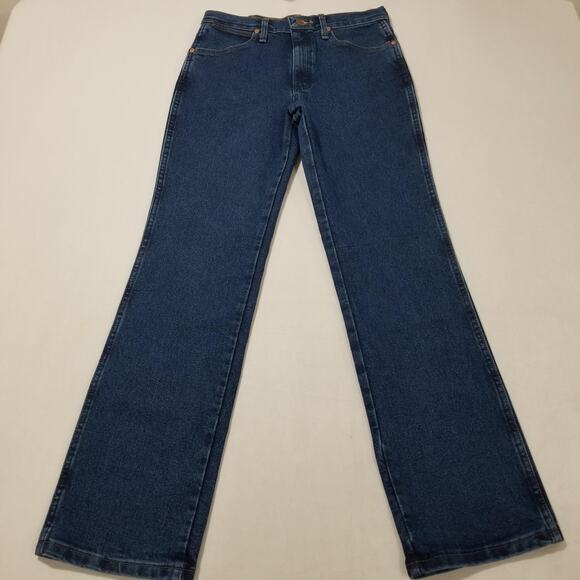 Wrangler Jeans Mens 29x32 Cowboy Cut Slim Fit Active Flex 10936AFGK Stonewash - Picture 3 of 9